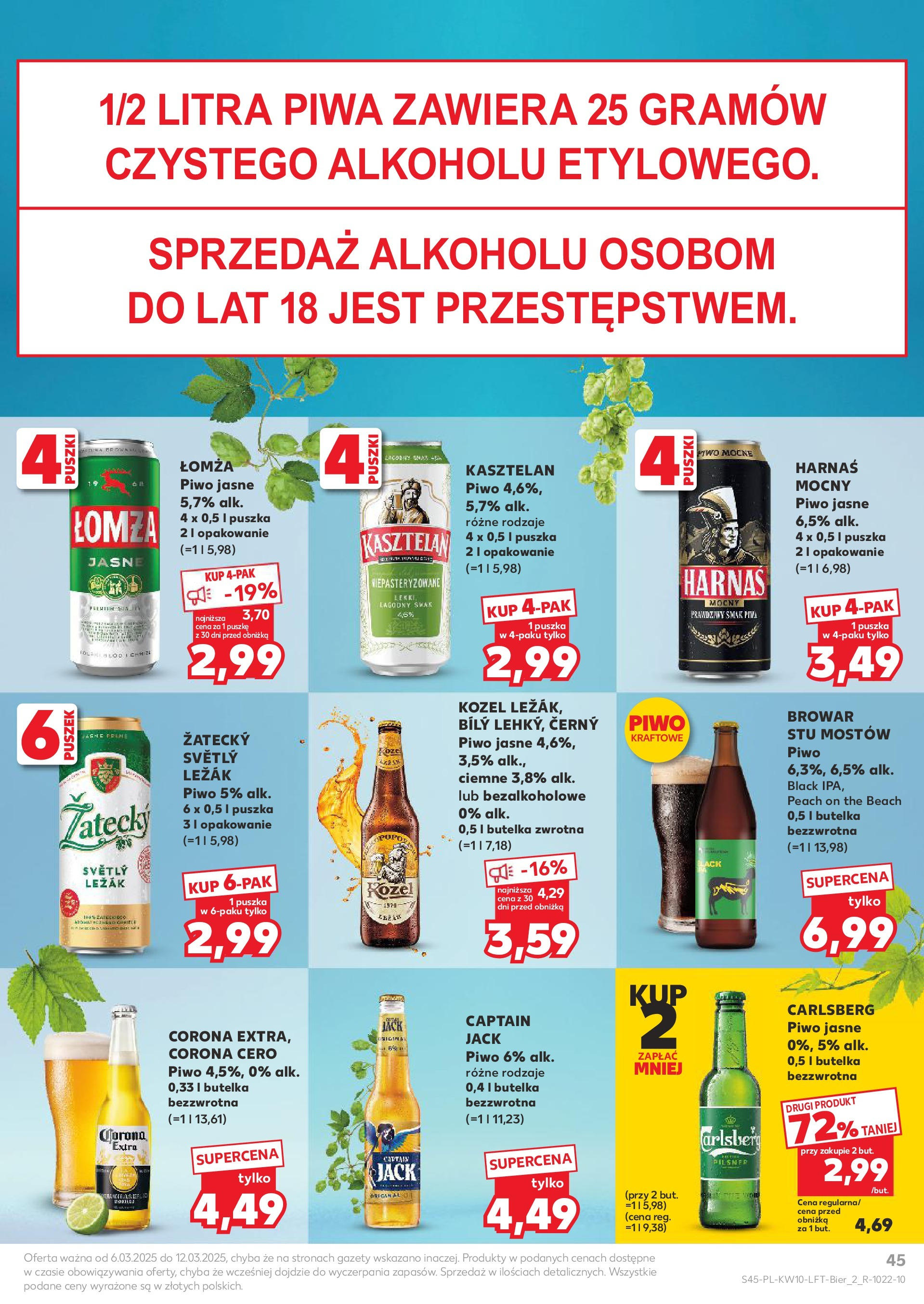 Kaufland gazetka od 06.03.2025 - od jutra PDF | Strona: 45 | Produkty: Papier toaletowy, Persil, Domestos, Kapsułki do prania