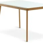 JYSK JYSK Masă JEGIND 80x130 alb/natur