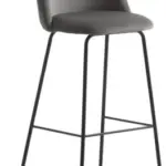 JYSK JYSK Scaun bar GRINDSTED catifea gri/negru