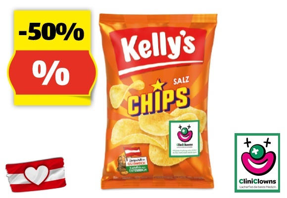 KELLY Chips Salz, 150 g