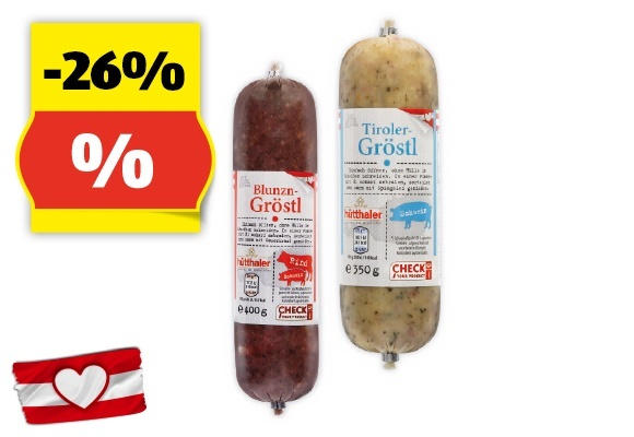 GENUSS 100% AUS ÖSTERREICH Gröstl, 400 g/350 g