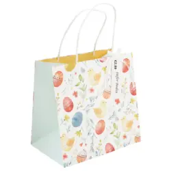 Tragetasche Ostereier und Küken bunt