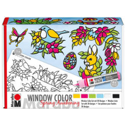 MARABU Window Color-Set Spring Awakening mit 20 Designs mehrere Farben