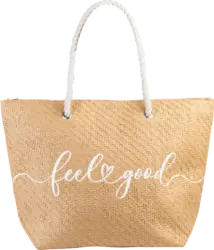 Fabrizio Strandtasche Strohoptik "feel good"