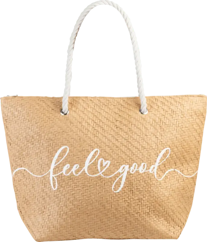 Fabrizio Strandtasche Strohoptik "feel good"