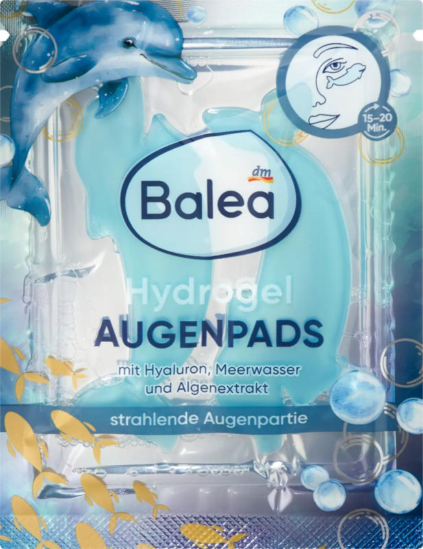 Balea Hydrogel Augenpads Delfin 2St