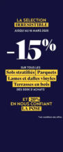 Promos revêtements de sols et tapis