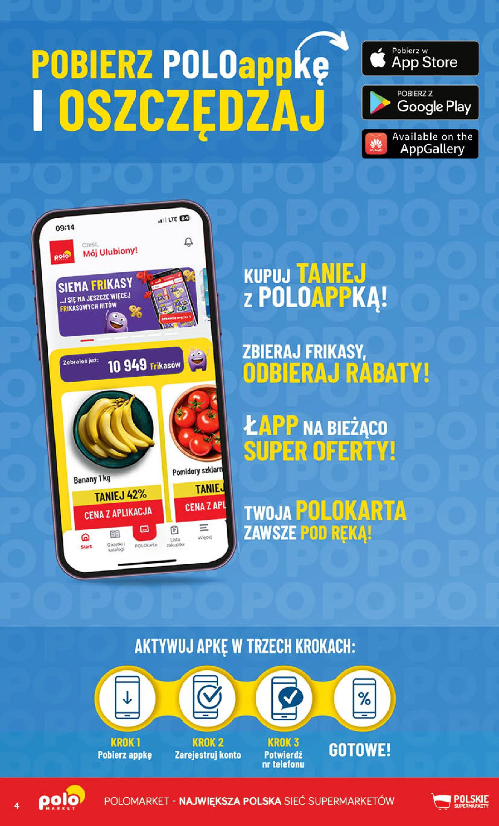 POLOmarket gazetka od jutra (12.03.2025) - Nowa PDF | Strona: 4 | Produkty: Pomidory, Banany