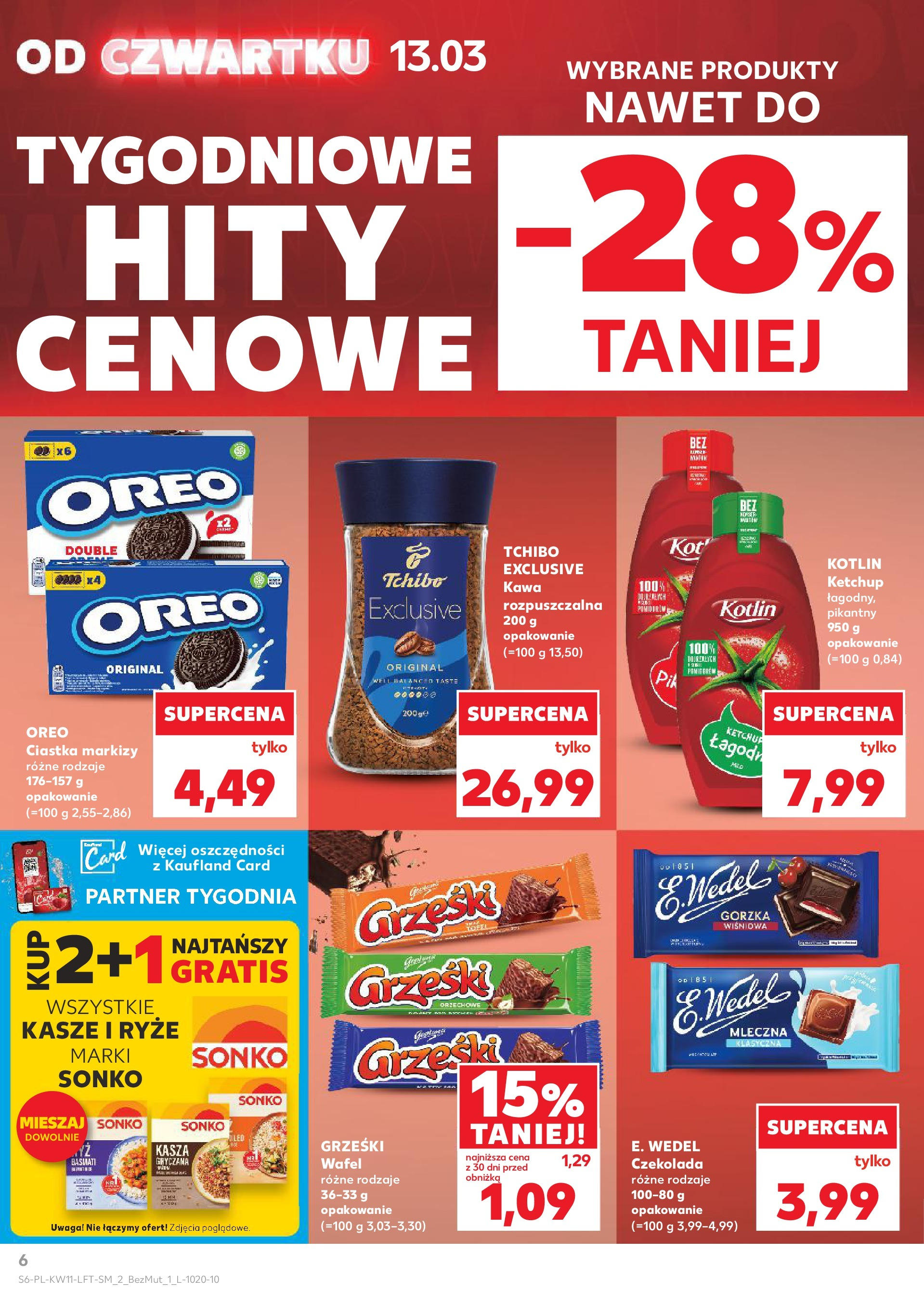 Kaufland gazetka od 13.03.2025 - od jutra PDF | Strona: 6 | Produkty: Tchibo exclusive, Tchibo, Kawa, Czekolada