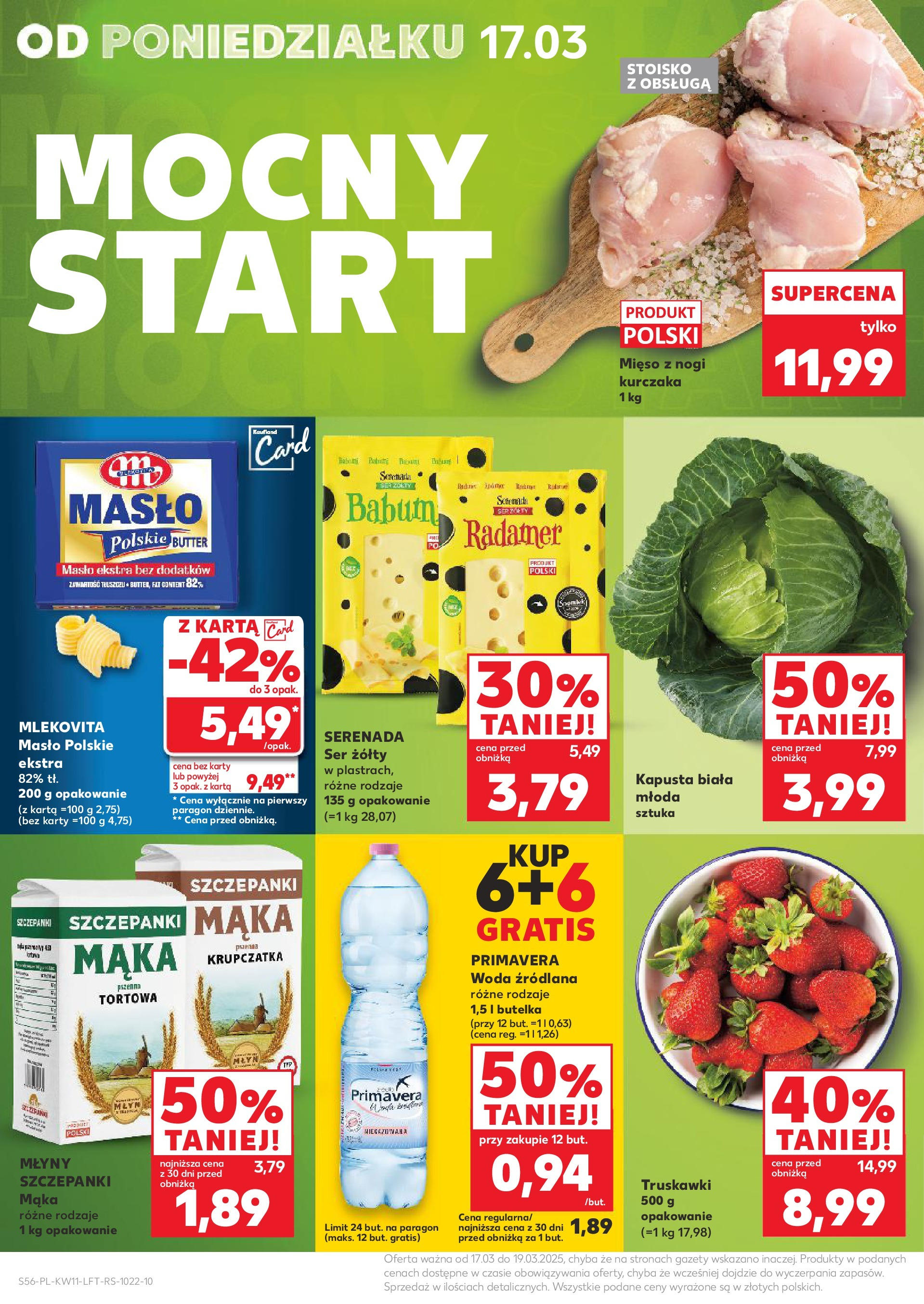 Kaufland gazetka od 13.03.2025 - od jutra PDF | Strona: 56 | Produkty: Kapusta, Karta, Masło Polskie, Mąka krupczatka