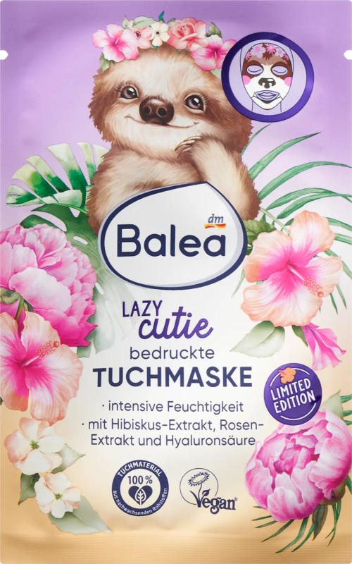 Balea Tuchmaske Lazy Cutie