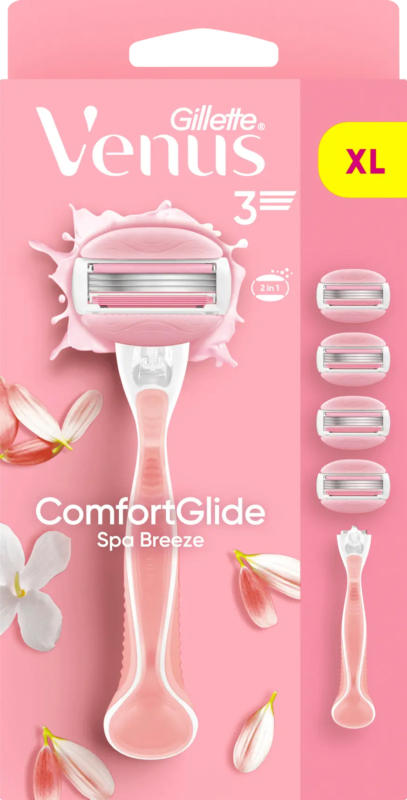 Gillette Venus Rasierer, Comfortglide Spa Breeze Starterpack