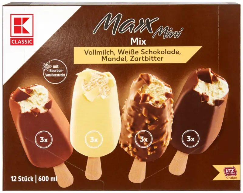 K-Classic Сладолед на клечка Mini-Maxx различни вкусове