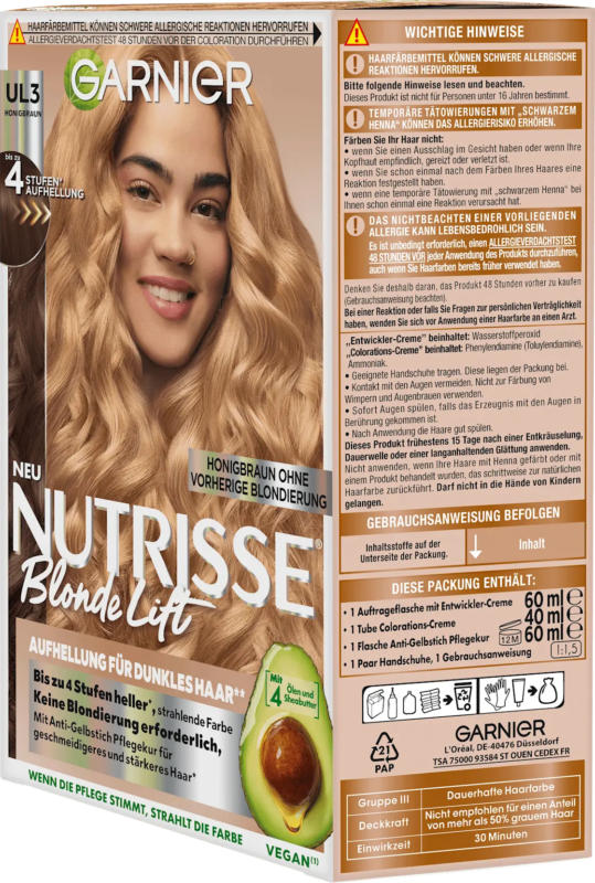 GARNIER NUTRISSE Haarfarbe UL3 Honigbraun