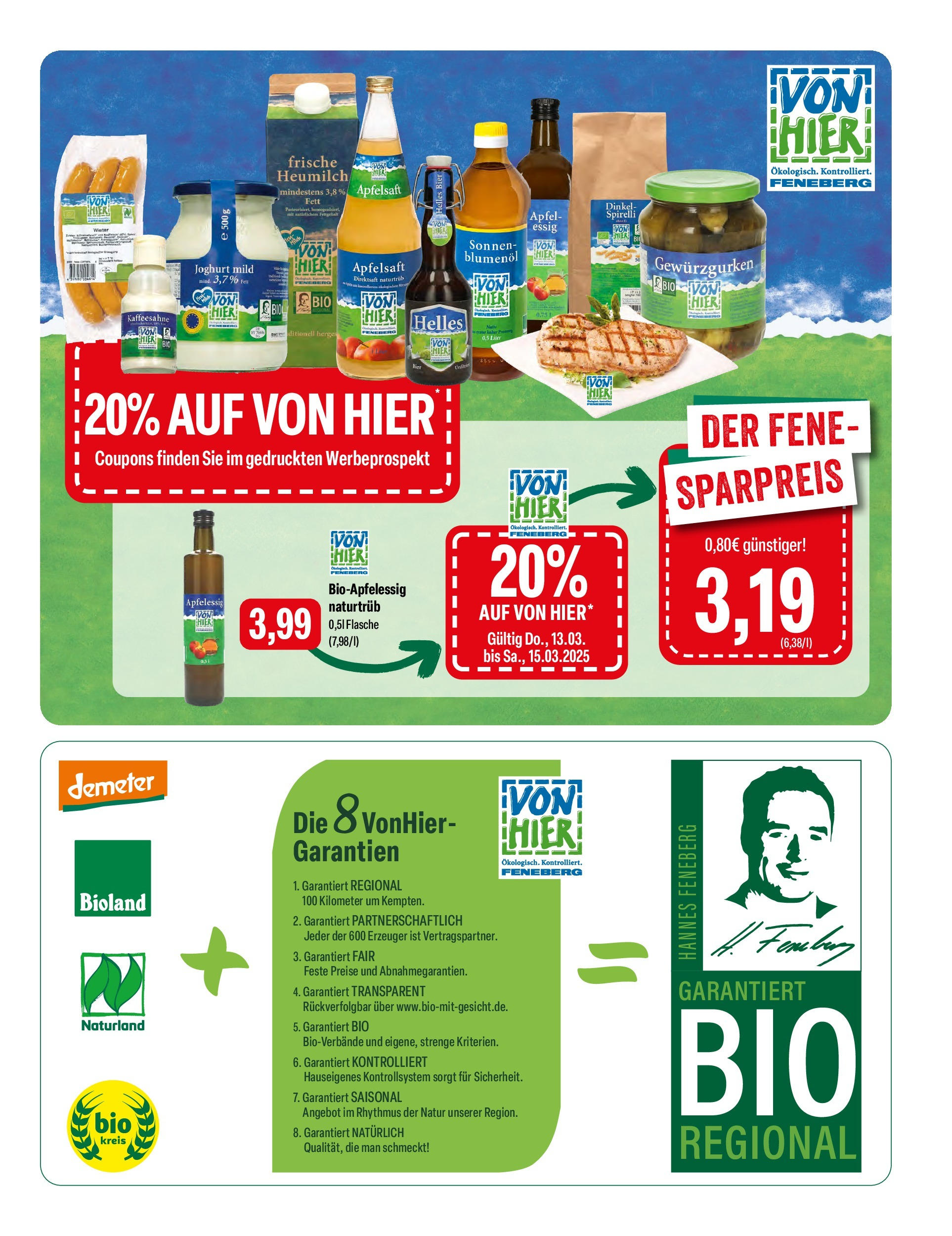 Feneberg Angebote (ab 13.03.2025) zum Blättern | Seite: 5 | Produkte: Joghurt, Essig, Äpfel, Apfelsaft