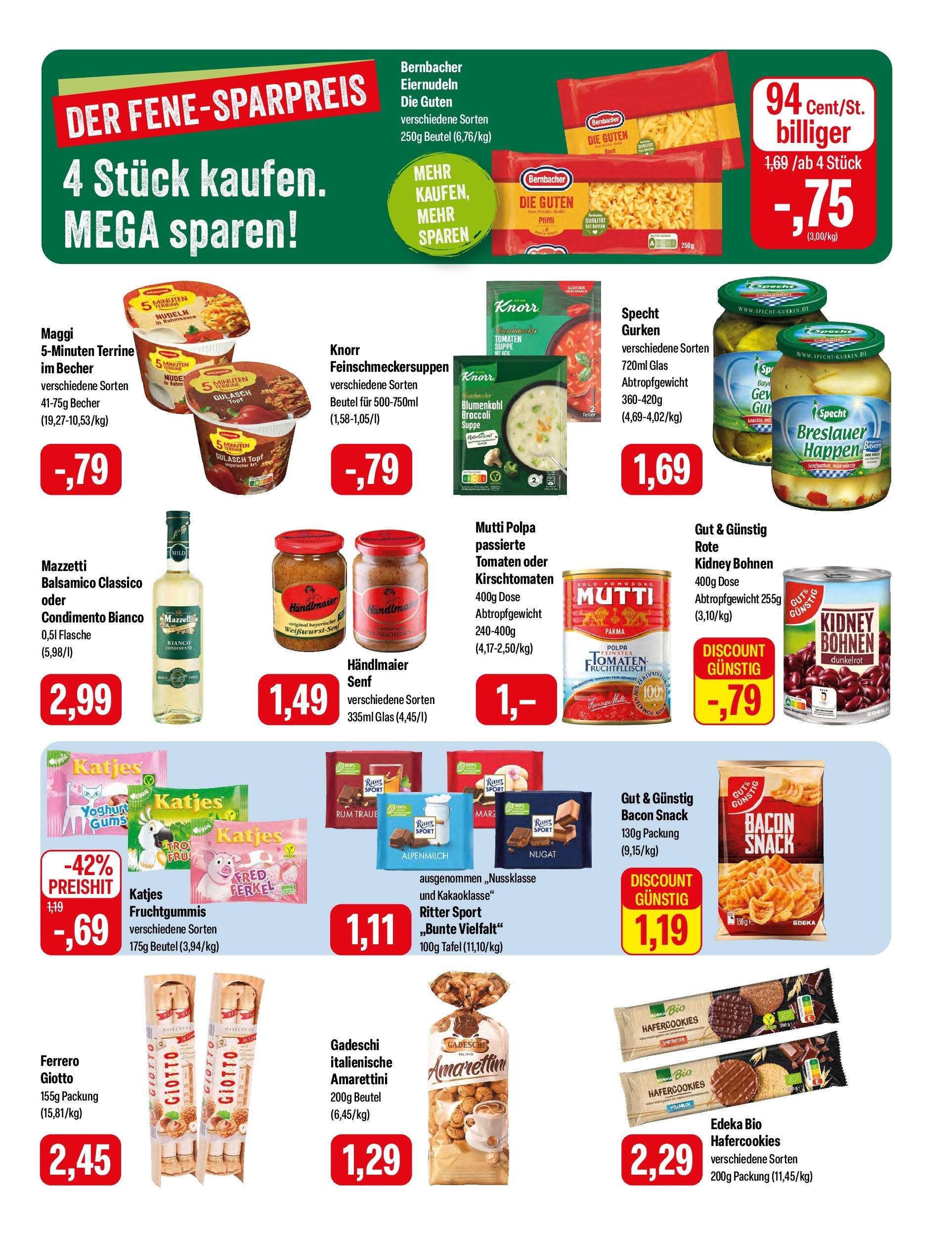 Feneberg Angebote (ab 13.03.2025) zum Blättern | Seite: 9 | Produkte: Maggi, Balsamico, Ritter sport, Tomaten