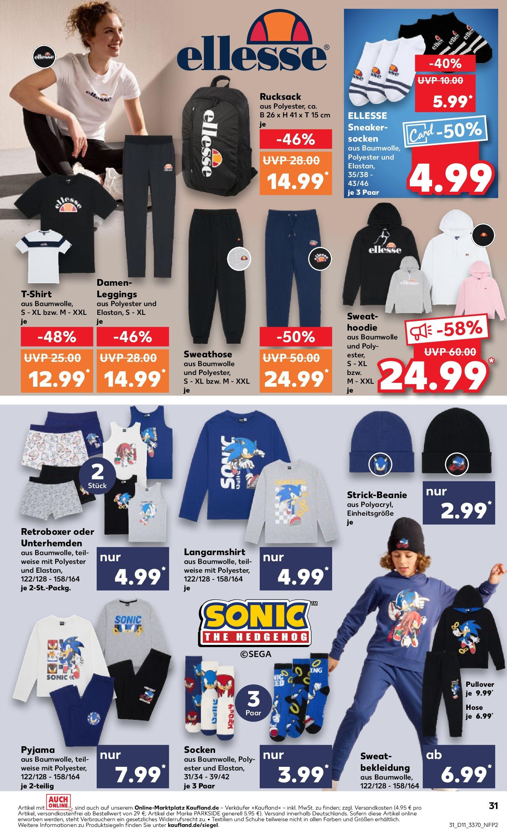 Kaufland - Kaufland: Wochenangebote (ab 12.03.2025) » Angebote Online zum Blättern | Seite: 31 | Produkte: Hoodie, Bekleidung, Socken, Pyjama