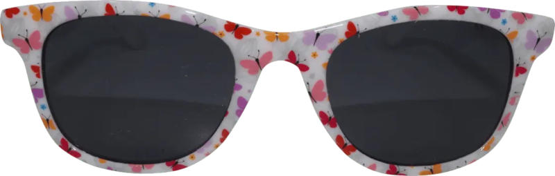 SUNDANCE Sonnenbrille Kids weißes Gestell, bunte Schmetterlinge