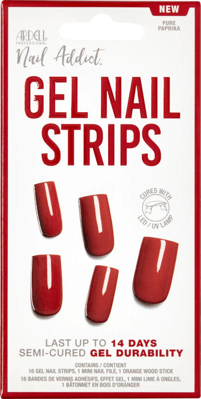 ARDELL Nagelfolien, Gel Nail Strips Pure Paprika