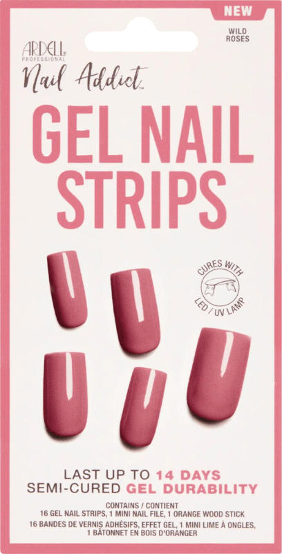 ARDELL Nagelfolien, Gel Nail Strips Wild Roses