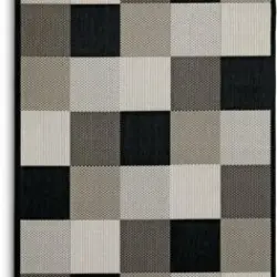 JYSK Covor RIPS 130x193 negru/bej