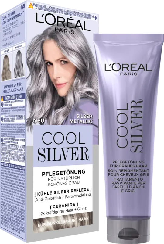 L'OR&Eacute;AL PARIS COOL SILVER Haart&ouml;nung Cool Silver 03 Silber Metallic