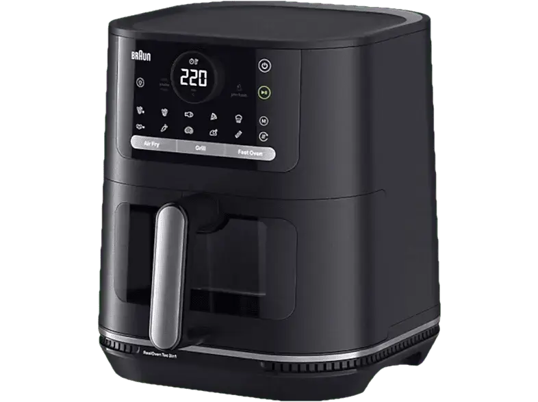 Braun MultiFry 5 HF5073 Airfryer (6 l, 2000 Watt, Mattschwarz)