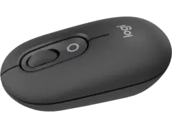 LOGITECH Pop Mouse, Kabellose Maus mit personalisierbarer Emoji-Taste, Bluetooth, Grafite