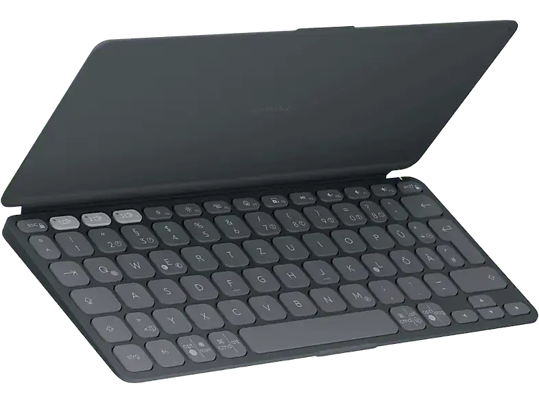 LOGITECH LOGITECH Keys-To-Go 2 für iPad, Kabellose schlanke und mobile Tastatur, Bluetooth, DEU (Qwertz), Grafit; kabellose Tastatur