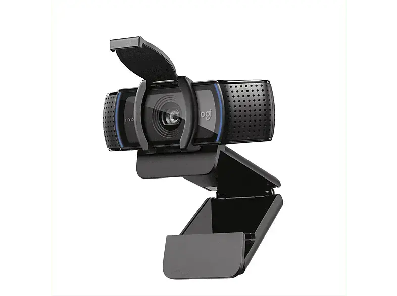 LOGITECH C920S Full HD-Videogespräche mit 1080p und Abdeckblende, USB, Schwarz; Webcam