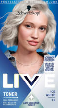 dm-drogerie markt Schwarzkopf LIVE Haartoner T1 Ice White - bis 15.06.2025