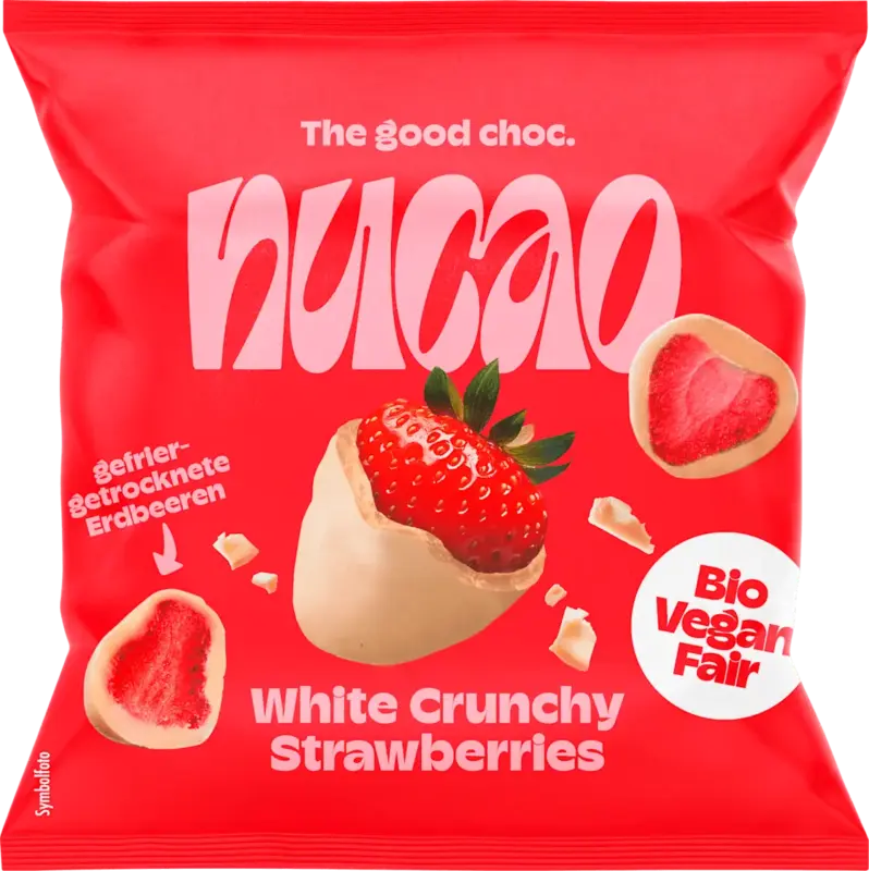 nucao Trockenfr&uuml;chte Wei&szlig;e Schokolade Crunchy Strawberries