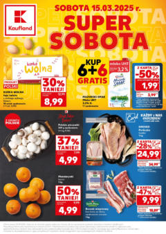 Pogląd gazetki "Super Sobota" ze sklepu Kaufland ważnej od 14.03.2025