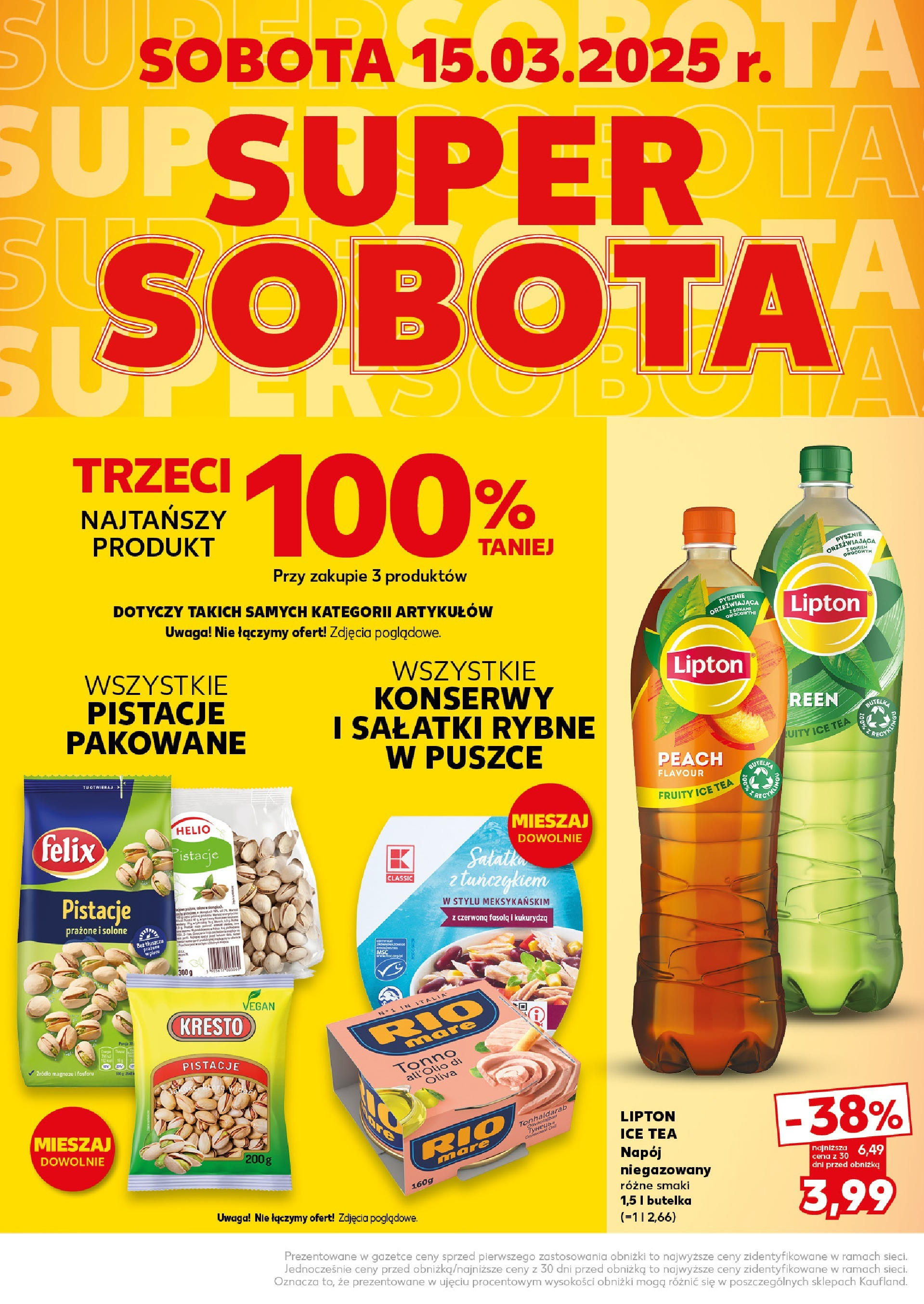 Kaufland gazetka - Super Sobota od 14.03.2025 - od jutra PDF | Strona: 2 | Produkty: Ice Tea, Kukurydza