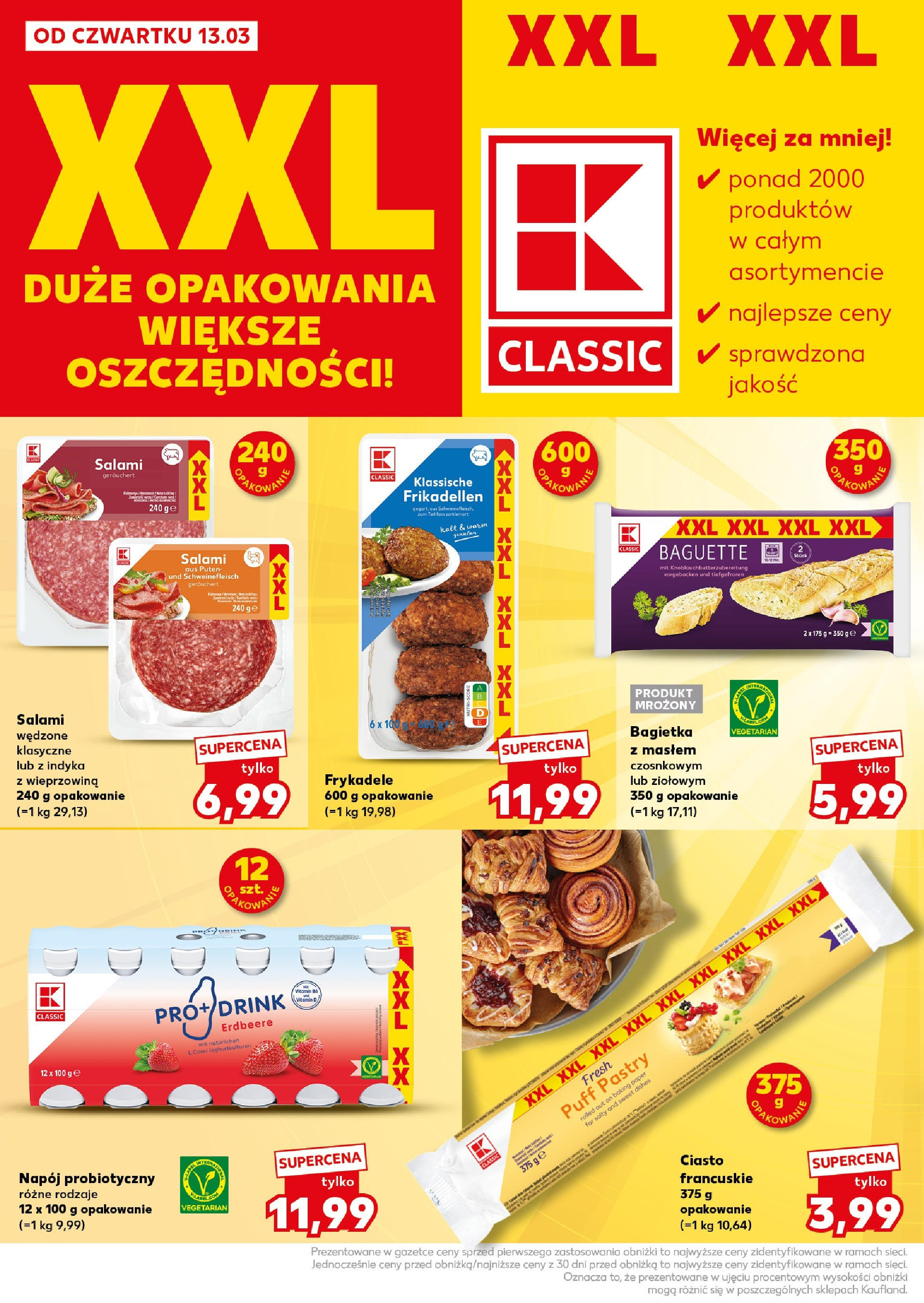 Kaufland gazetka - Super Sobota od 14.03.2025 - od jutra PDF | Strona: 8 | Produkty: Ciasto, Bagietka, Salami, Wieprzowina