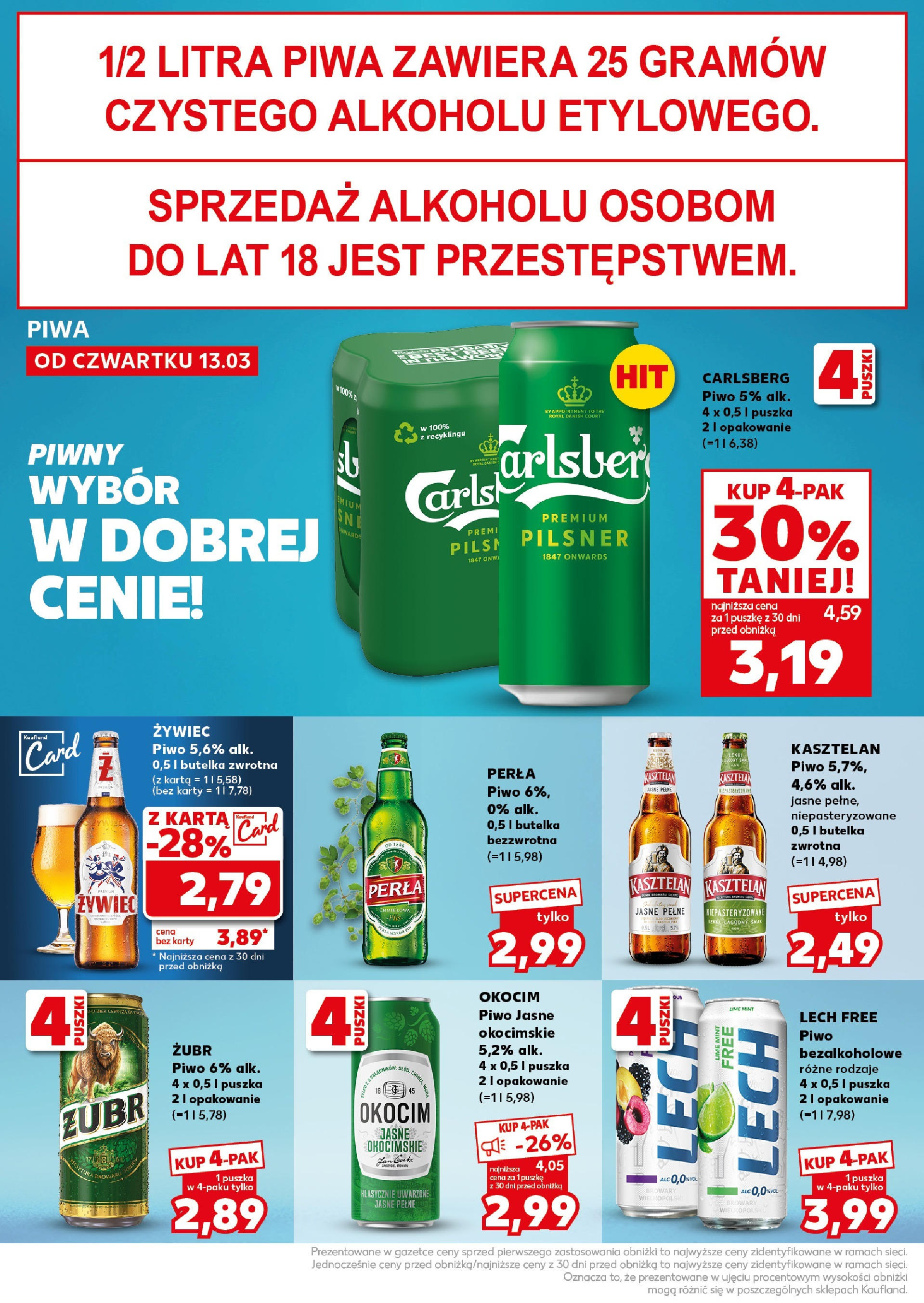 Kaufland gazetka - Super Sobota od 14.03.2025 - od jutra PDF | Strona: 10 | Produkty: Karta, Piwo