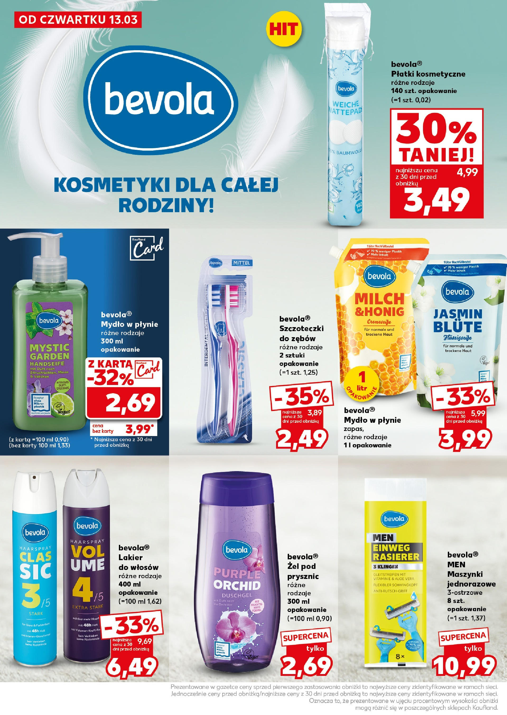 Kaufland gazetka - Super Sobota od 14.03.2025 - od jutra PDF | Strona: 14 | Produkty: Karta, Mydło w płynie, Płatki kosmetyczne, Mydło