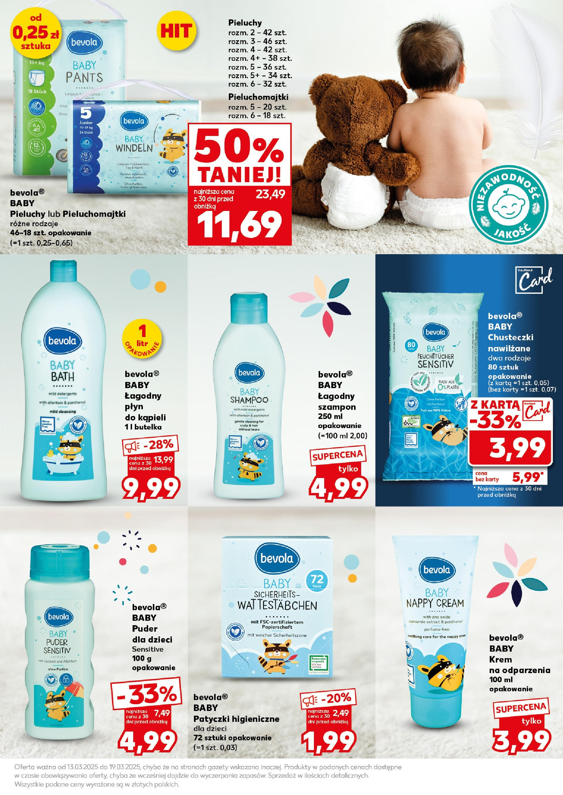 Kaufland gazetka - Super Sobota od 14.03.2025 - od jutra PDF | Strona: 15 | Produkty: Karta, Pieluchomajtki, Puder, Krem