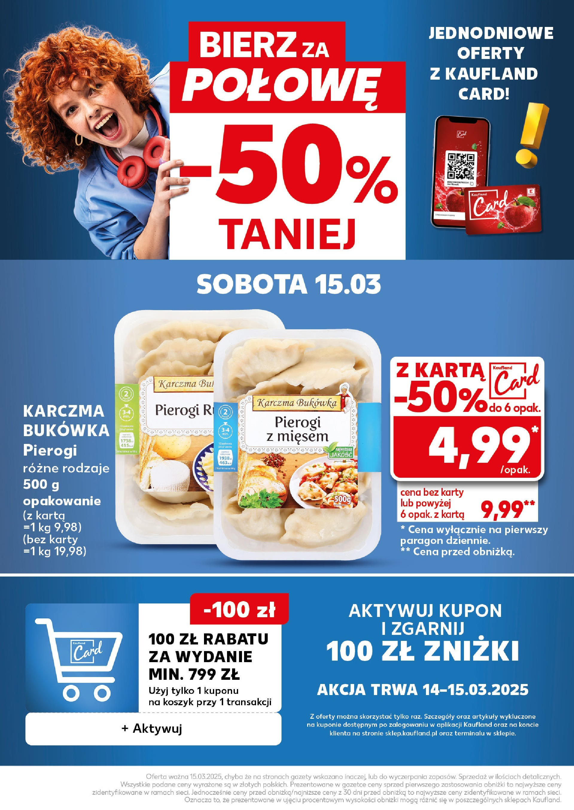 Kaufland gazetka - Super Sobota od 14.03.2025 - od jutra PDF | Strona: 16 | Produkty: Karta, Pierogi, Pierogi z mięsem