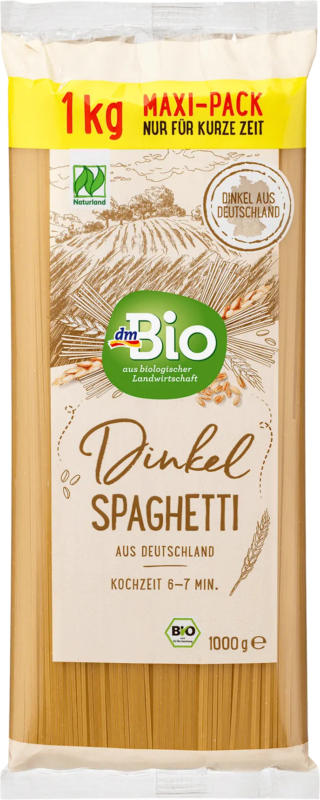 dmBio Nudeln, Dinkel Spaghetti