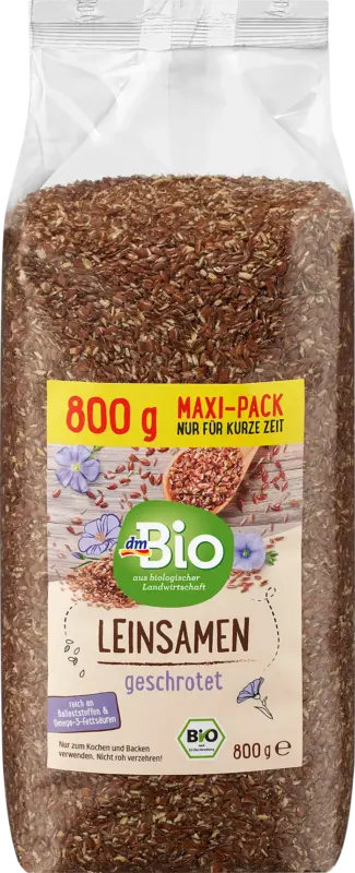 dmBio Leinsamen, geschrotet