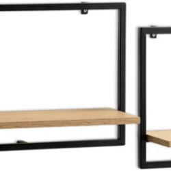 JYSK Rafturi TRAPPEDAL 2 buc/set stejar/negru