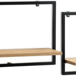 JYSK Rafturi TRAPPEDAL 2 buc/set stejar/negru
