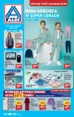 Pogląd gazetki "Hity od Środy i od Soboty" ze sklepu Aldi ważnej od 19.03.2025
