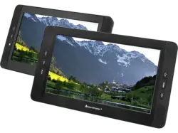 SoundMaster PDB1850SW Tragbarer DVD-Spieler mit zwei 25,9 cm LCD-Bildschirmen; DVD Portable