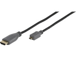 VIVANCO 47092 Micro HDMI Kabel, 1,5m, High Speed