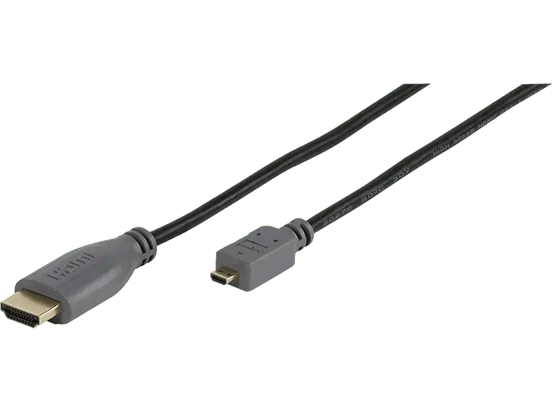 VIVANCO 47092 Micro HDMI Kabel, 1,5m, High Speed
