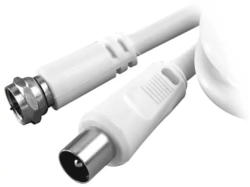 Vivanco 44079 Sat Kabel, F-Stecker/ Koax-Stecker, 1,5m; Empfängeranschlusskabel