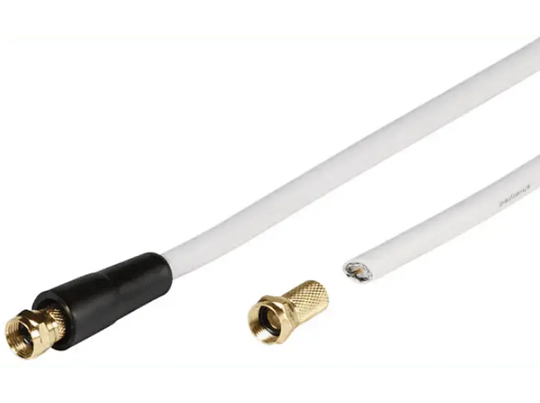Vivanco 44060 SAT Anschlusskabel Set, 110dB, 10m; SAT-Anschlusskabel-Set