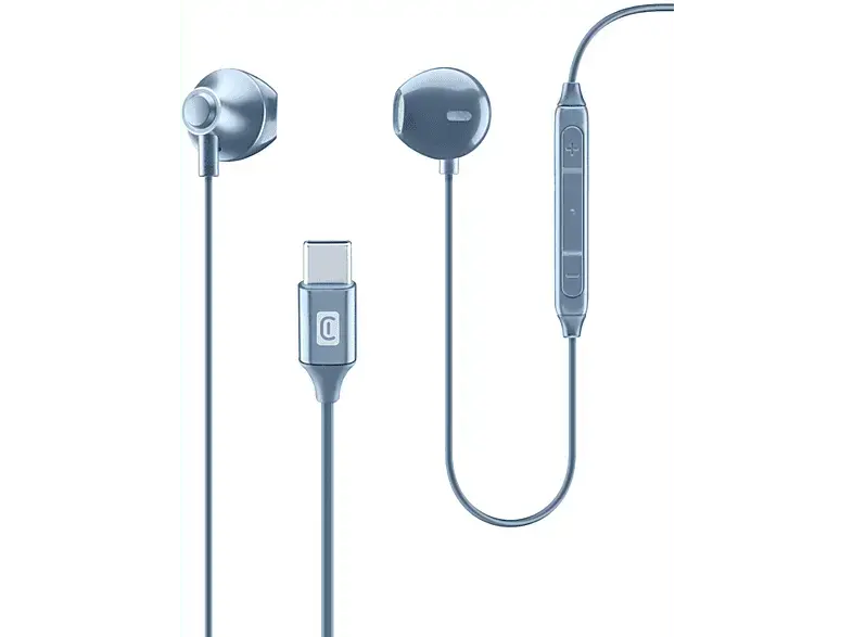 Cellular Line Orbit Stereo-Kapsel-Headset mit Mikrofon und Fernbedienung, blau